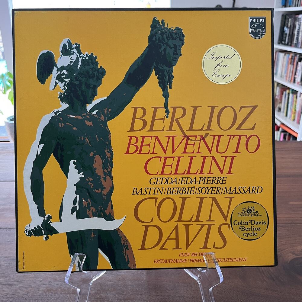 Berlioz Benvenuto Cellini 4xLP Box Set Colin Davis Philips 6707 019